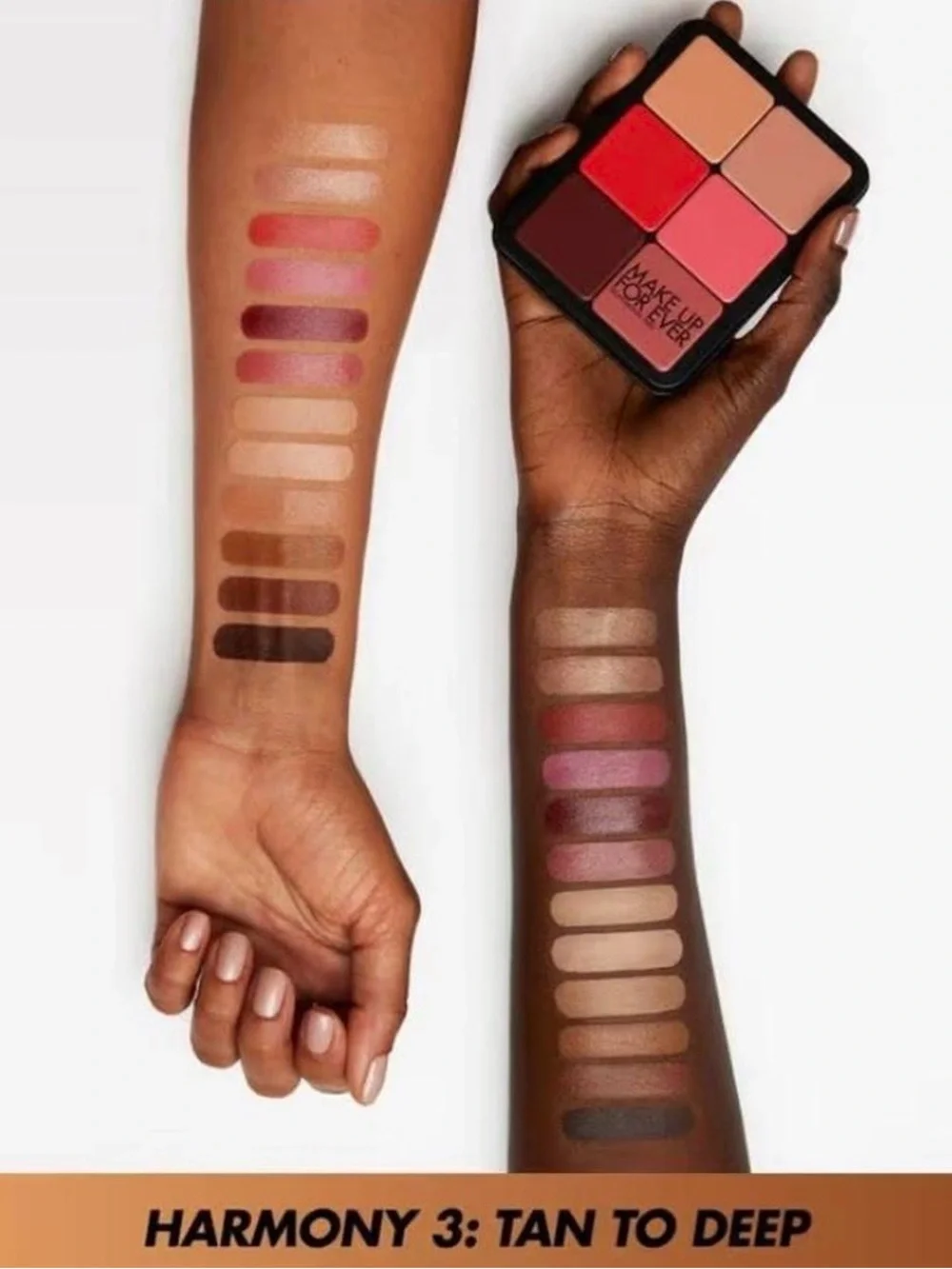 Makeup Forever foundation ,Concealer , highlighter & Lip Palette  in tan deep .